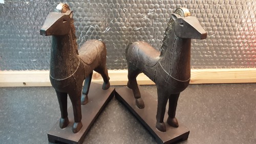 Trojan horse pair resin - horse,
