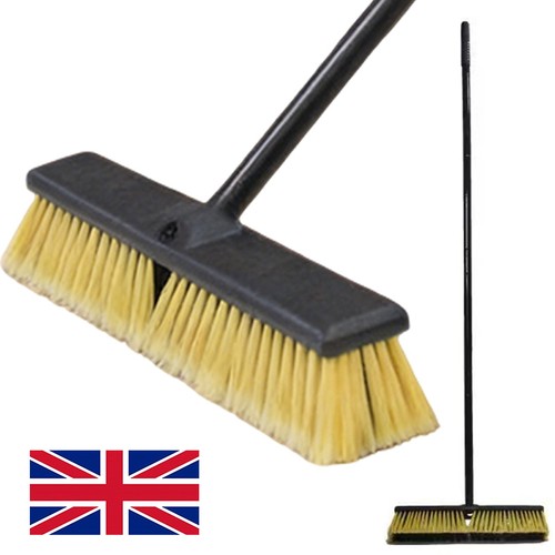 Stiff garden broom - broom, heavy