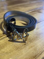 D&G black patent leather thin