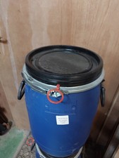 Plastic Open Head Drum/Barrel 30 Litres Blue. Brand New Sealed Unopened