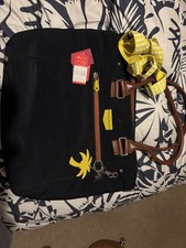 Large Kipling Kaeon Bag In Navy Blue In Excellent Condition