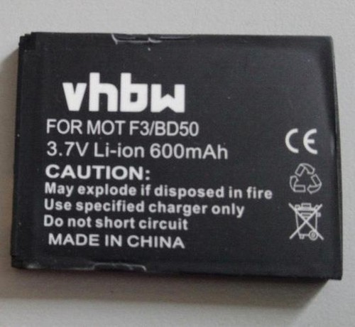 For motorola new vhbw bd50 - new, f3/bd50