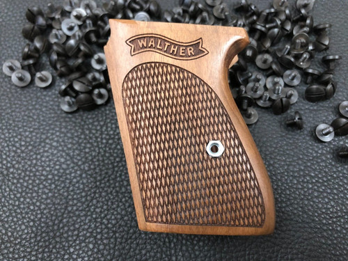 Walther ppk walnut wood grips - walther,