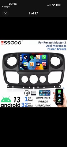 Car play vauxhall movano b - 10,