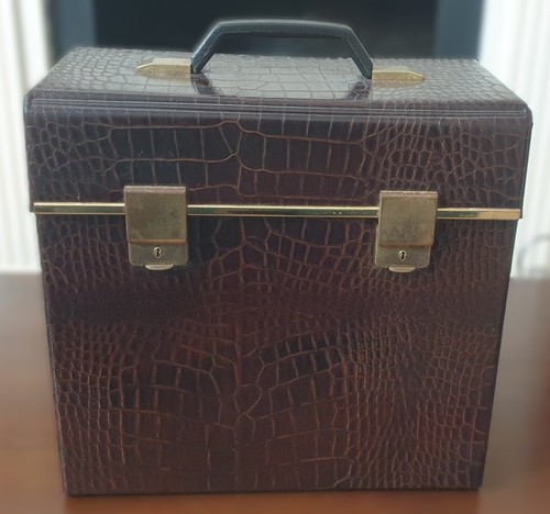 Vintage large brown vinyl - large,
