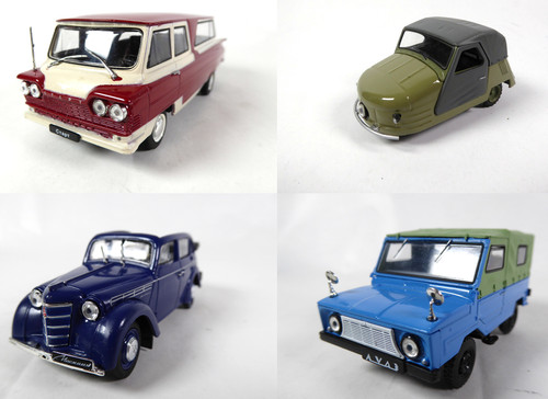 Set model cars - set, ussr