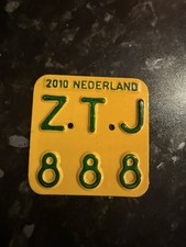 Vintage Moped Tag Plate