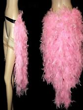 Burlesque Feather Skirt Showgirl Tie On Bustle 8-22 White Red Black Pink Purple