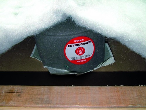 Downlight intumescent acoustic