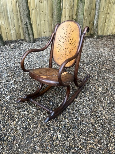 Antique carved oak bentwood - oak,