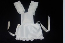 white satin maid apron fancy