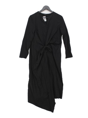 Cos wrap midi dress black - wrap,