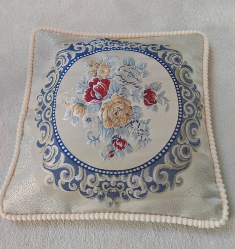 Vintage blue cream floral - vintage, &