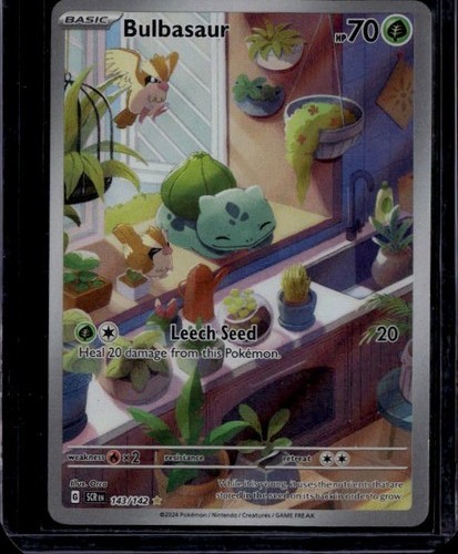 Bulbasaur holo illustration - bulbasaur,
