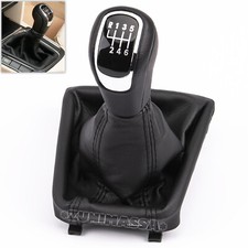 FOR SKODA SUPERB 2 LEATHER GEAR KNOB 6 SPEED KNOB KNOB SHIFTER SHIFT BOOT