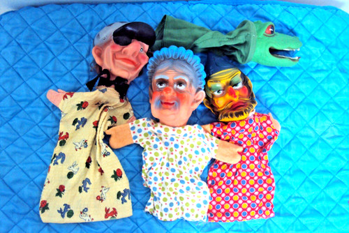 Lot vintage rubber head - vintage,