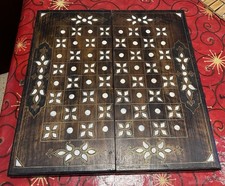 Vintage Wooden Mother Of Pearl