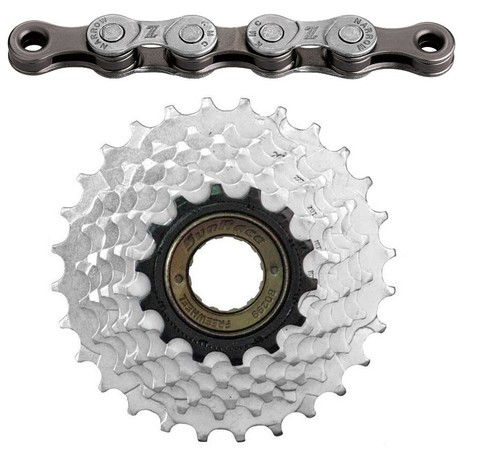 Freewheel and chain 6 - freewheel,