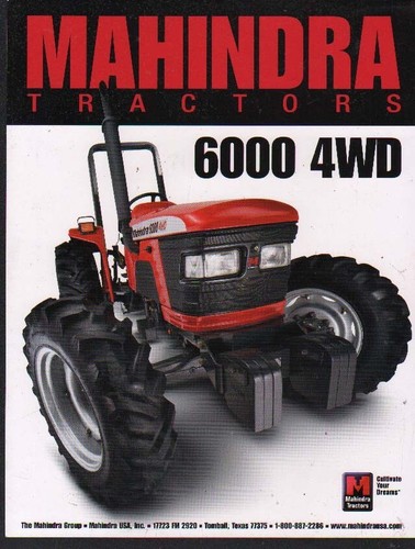 Mahindra 6000 4wd - mahindra, tractor