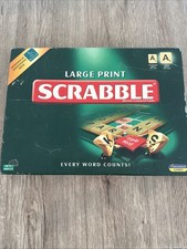 Large print scrabble game -