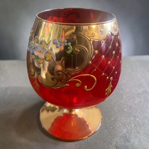 Vintage murano tre - tre, ruby