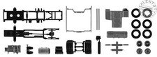 Herpa 084895 Pack Of 1 DAF XF 2017 Tractor Chassis Kit 1:87 H0