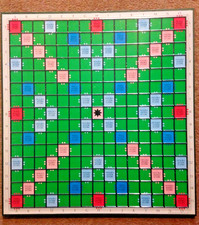 Spear's Games Scrabble Deluxe Board With Built In Turn Table Game Board Only T1