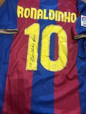 Ronaldinho Signed Barcelona