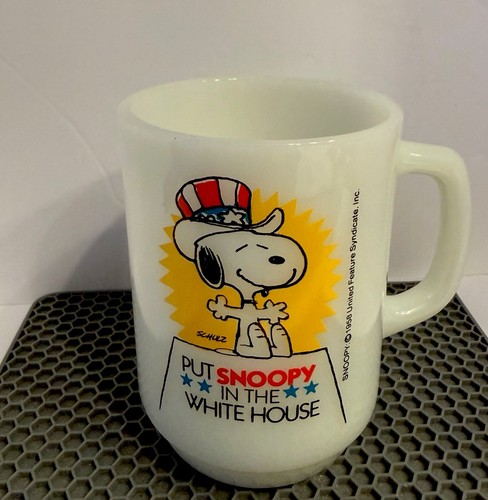Vintage snoopy mug white - vintage,