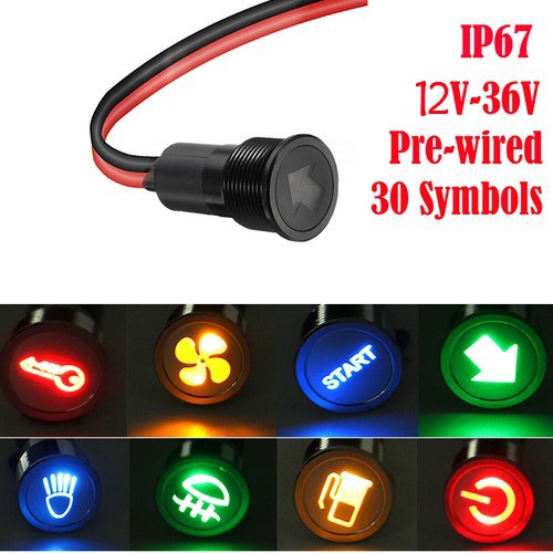 16mm led dash panel - 8-16mm,
