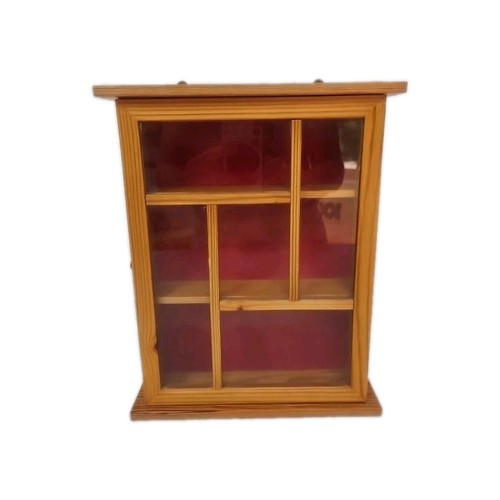 Wooden display cabinet - wooden, glass