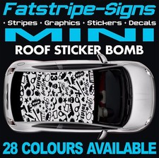 to fit MINI ROOF STICKER BOMB