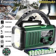 10000mAh Wind Up Solar Radio