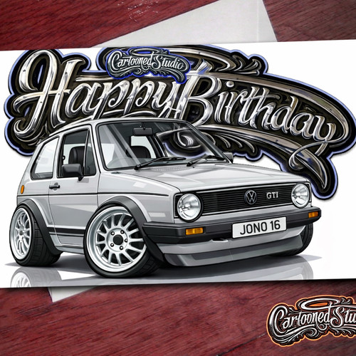 Personalised golf gti mk1 - vw,