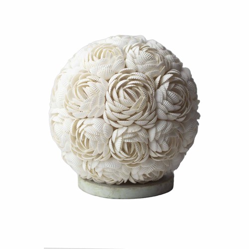 Boho sea shell lamp - -, rose