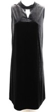 Sz XL Lux Classic Black Velvet Key Hole Womens Dress Opera/Symphony/Cruise