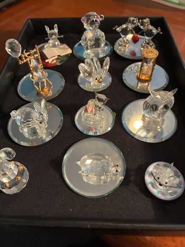 Swarovski crystal figurines - crystal,