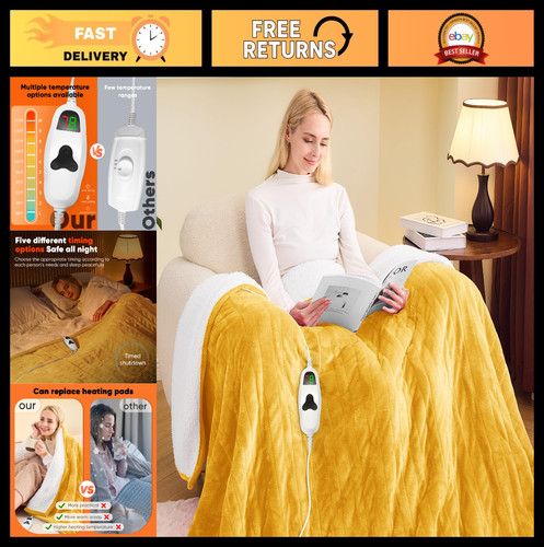 Cozy electric heated blanket - cozy,