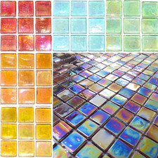 Shimmer 15mm Glass Tiles