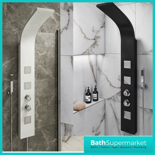 Thermostatic shower panel - ,