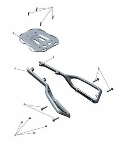 Genuine rear luggage - rear, rack