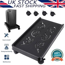 Mobile PC Case Computer CPU Stand Holder Floor Stand Trolley With 4 Casters NEW