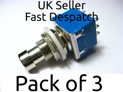 3pdt latching foot - x3, switch