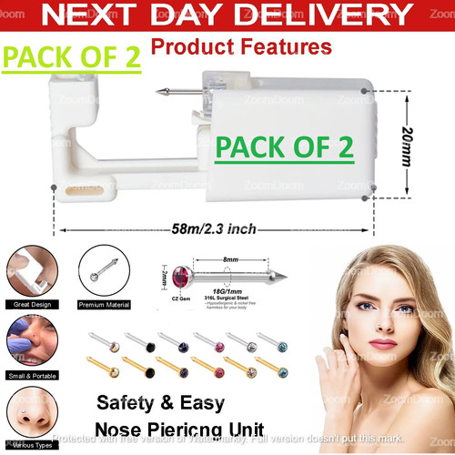 Disposable nose ear piercing - ear,