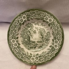BROADHURTST Green (Constable Series) The Cornfield, x1 9" Round Rimmed Bowl Vtge
