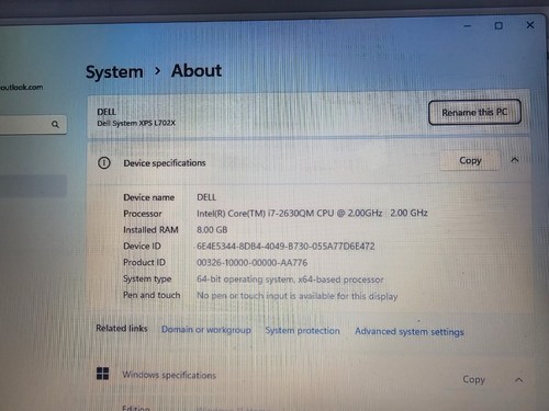 Dell xps l702x laptop - xps,