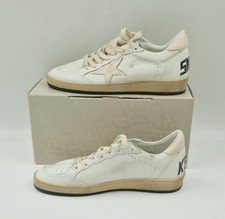 Golden Goose Ball Star LTD Pink & White Womens Trainers Designer Brand New