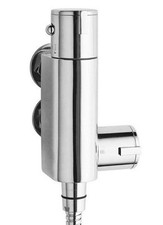 MINI THERMOSTATIC SHOWER MIXER BAR VALVE VERTICAL CHROME BRASS CARAVAN D