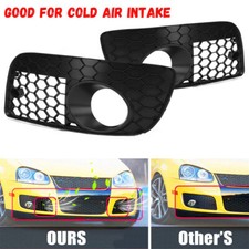 Right & Left Car Front Fog Light Grille Cover Cap For VW Golf Mk5 GTI 2006-2009