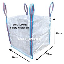 5 X 1/2 TON 500kg RUBBLE BULK BAGS BUILDERS GARDEN WASTE JUMBO HALF TONNE SACKS